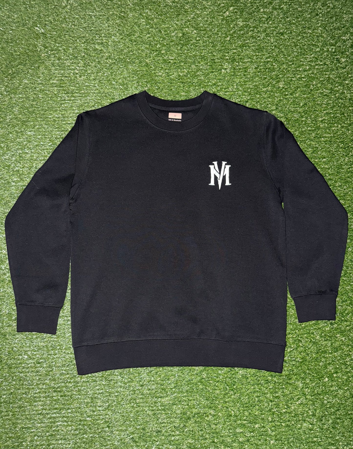 MV Black Embroidery Sweatshirt